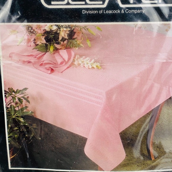 Vintage Sleater Courtrai Tablecloth Ivory Cream 60 x 102 Stain Releasing No Iron - Picture 2 of 9